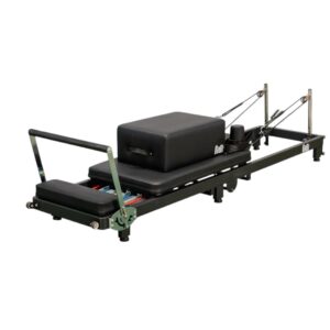 Aparat Pilates Reformer Pliabil, Compact, Negru – Set Complet cu Accesorii