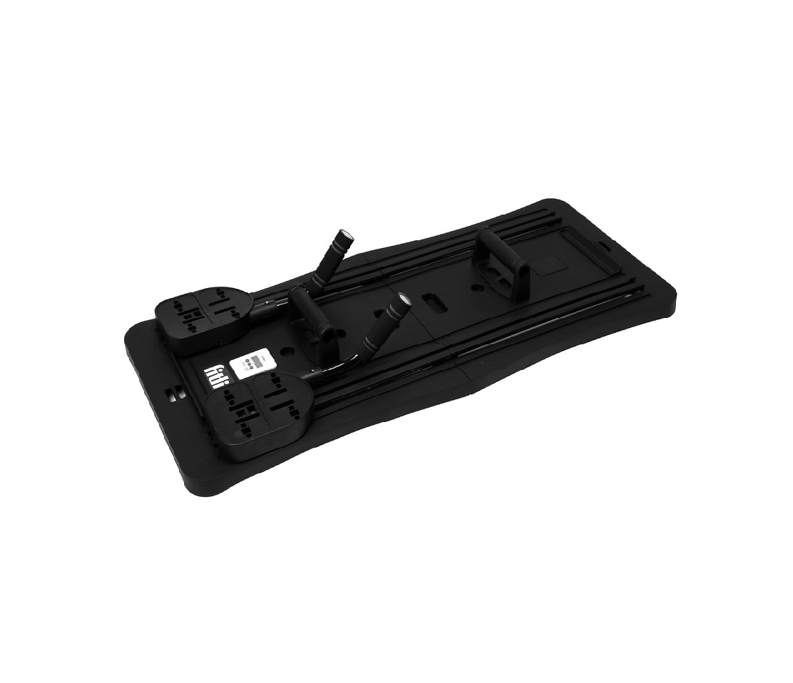 Placa Pilates Multifunctionala Pliabila Fitli, Studio de Antrenament Acasa, Negru