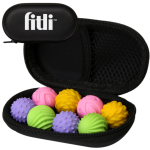 Set 8 Bile Magnetice Senzoriale Antistres Fitli, Silicon, Diverse Texturi, Husa Inclusa, multicolor